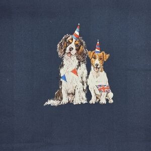 👑NWT King Charles III Coronation Dog Tea Towel Cotton Concepts 2023 Memorabilia